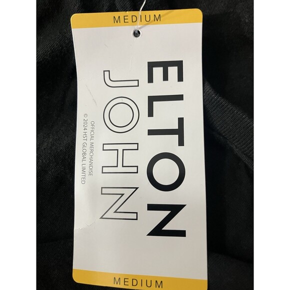 Elton John Rocket Man Women's T-Shirt M Medium Official Merch Bling Rhinestones - Picture 6 of 6